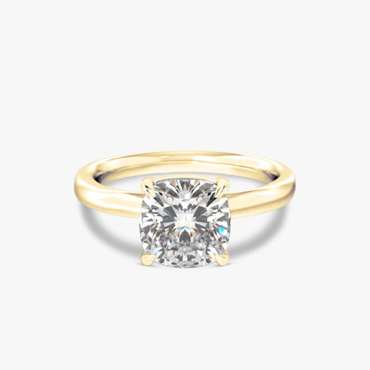2 ctw Cushion Lab Grown Diamond Solitaire Classic Engagement Ring
