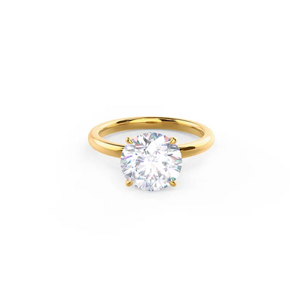 3 Ct Round Lab Grown Diamond Engagement Ring