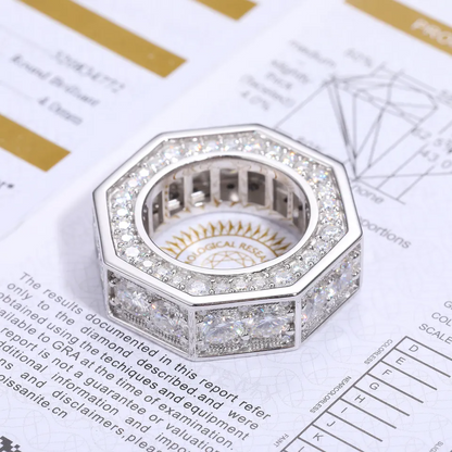 Lab-Grown Diamond Hip-Hop Ring