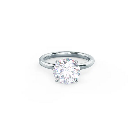 3 Ct Round Lab Grown Diamond Engagement Ring