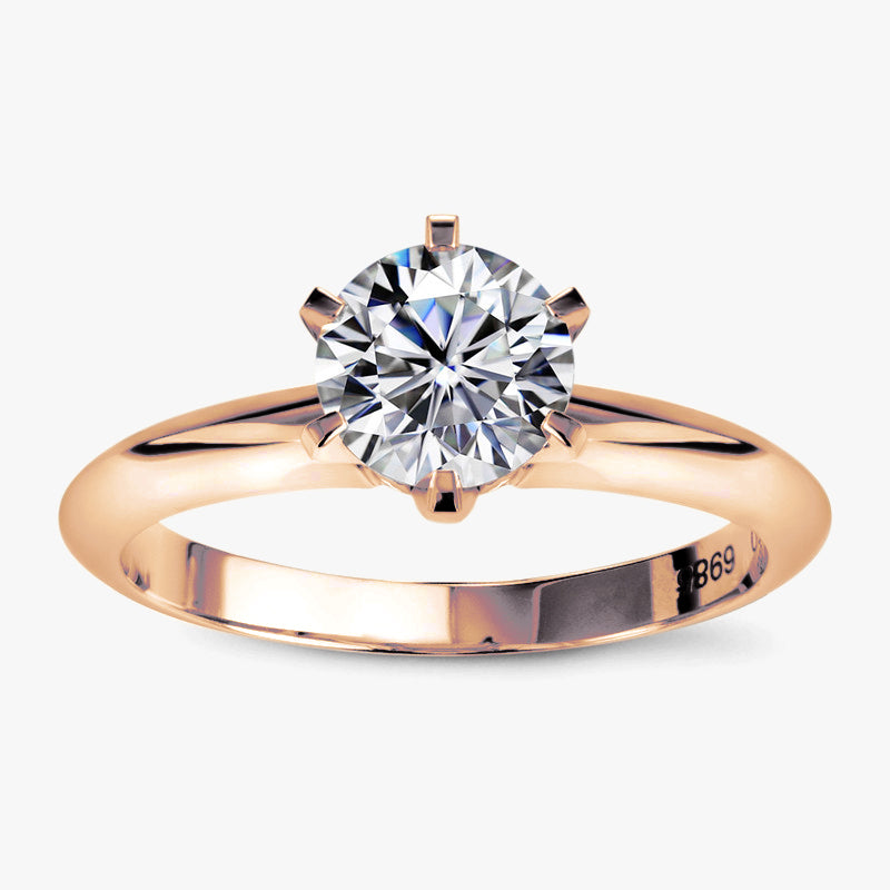 1 ctw Round Lab Grown Classic Solitaire Engagement Ring