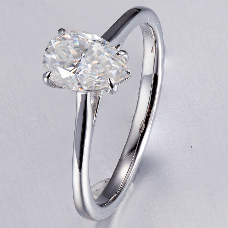 1 ctw Pear Lab Grown Diamond Classic Solitaire Engagement Ring