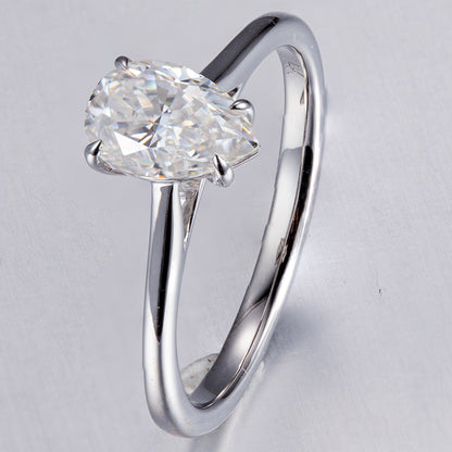 1 ctw Pear Lab Grown Diamond Classic Solitaire Engagement Ring