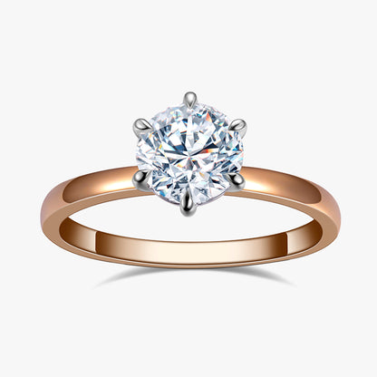 1 ctw Round Lab Grown Diamond Basket Engagement Ring