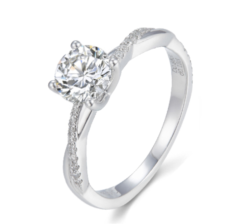 2 ctw Lab Grown Diamond Engagement Ring FG VS2