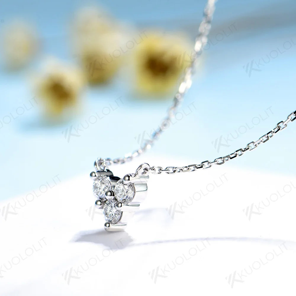 2.25 ctw Round Heart-Shaped Three-Stone Lab Grown Diamond Pendant