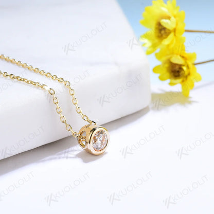 Women Solid Lab Grown Diamonds Necklaces