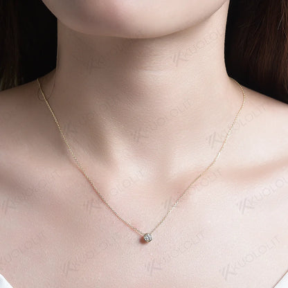 Women Solid Lab Grown Diamonds Necklaces