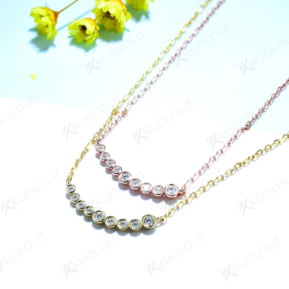 Round Shape Lab Grown Diamonds Necklaces