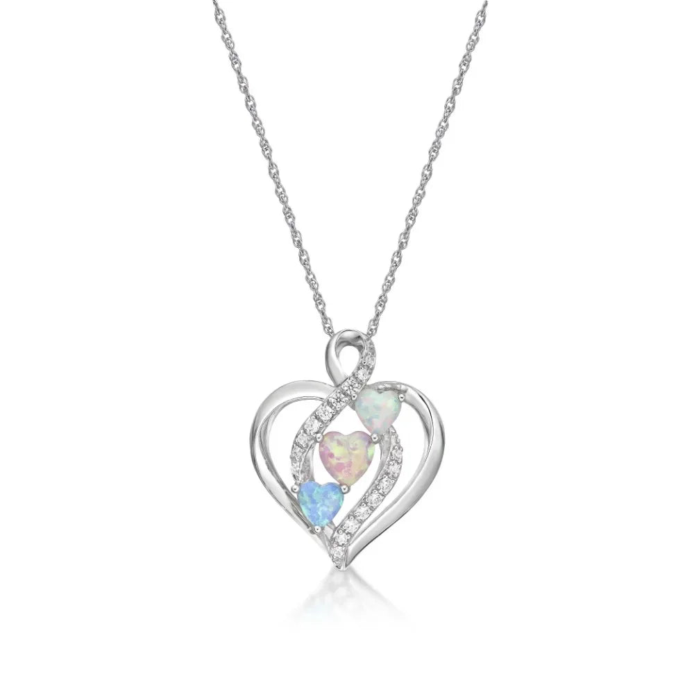 Heart Lab Grown Moissanite Diamond Necklace