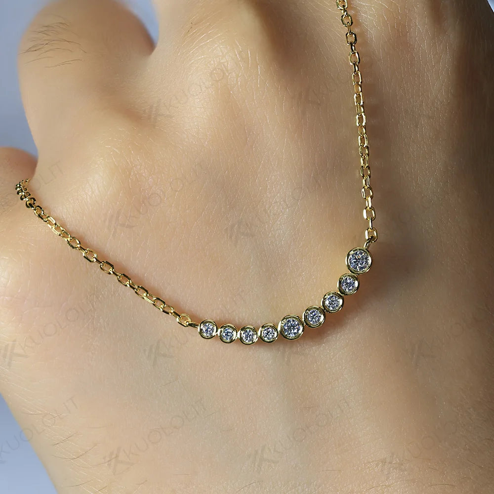 Round Shape Lab Grown Diamonds Necklaces