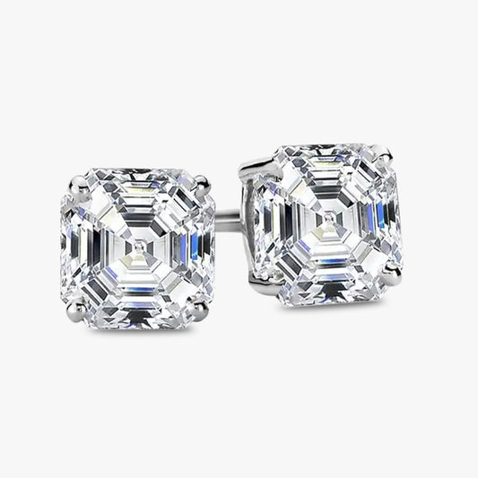 1 ctw Ascher Lab Grown Diamond Stud Earrings