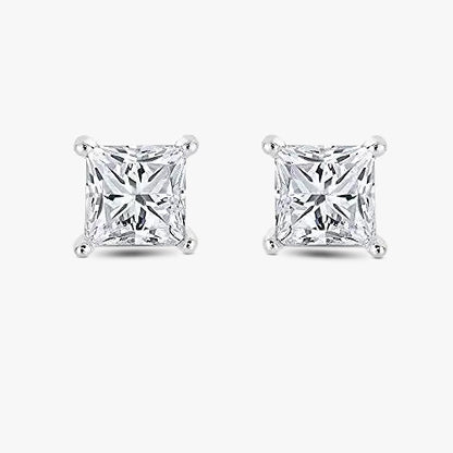 1 ctw Princess Lab Grown Diamond Stud Earrings