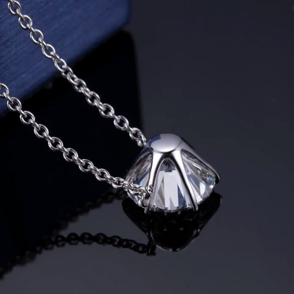 3 ctw Lab Grown Diamond Solitaire Pendant Necklace