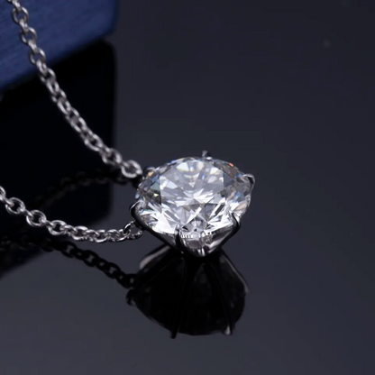 3 ctw Lab Grown Diamond Solitaire Pendant Necklace