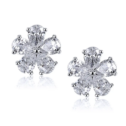 1.19 ctw Flower Lab Grown Diamond Earring