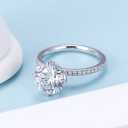 4 ctw Lab Grown Diamond Engagement Ring