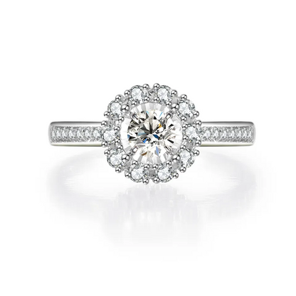 1.5 ctw HPHT Lab Grown Diamond Halo Engagement Ring