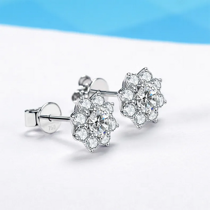 Lab Grown Diamond Sunflower Earring