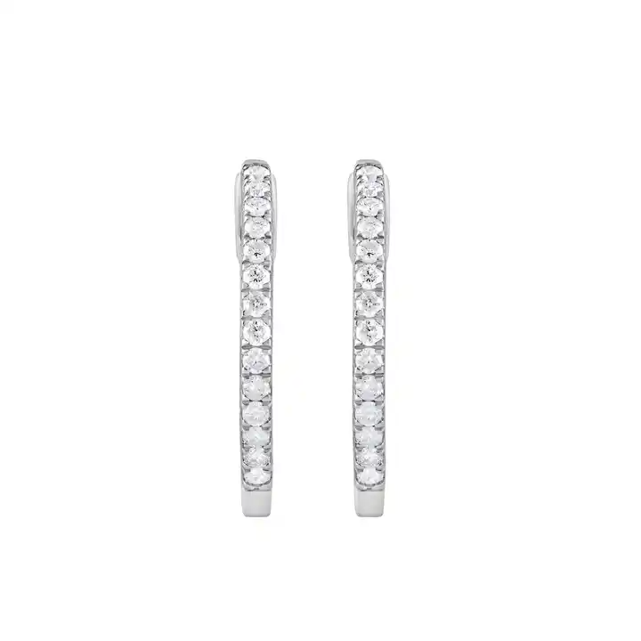 1/2 Carat Diamond Inside-Out Hoop Earrings