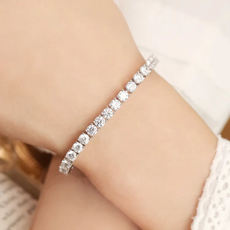 Customized Lab Grown Diamond Tennis Bracelet