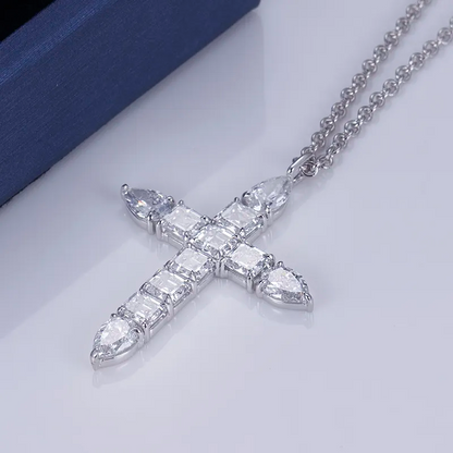 Lab Grown Diamond Cross Necklace