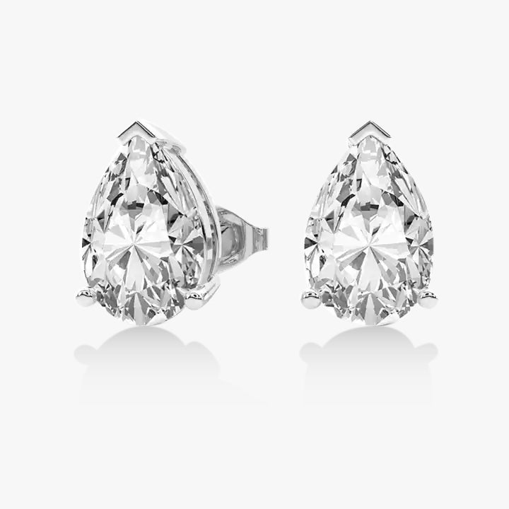 1 ctw Pear Lab Grown Diamond Stud Earrings