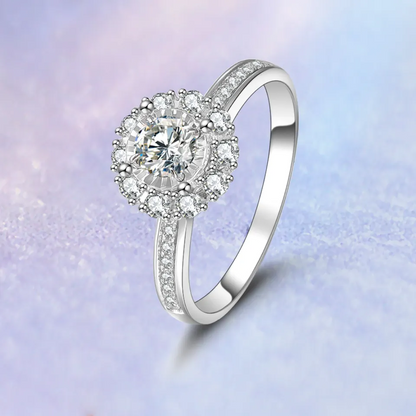 1.5 ctw HPHT Lab Grown Diamond Halo Engagement Ring