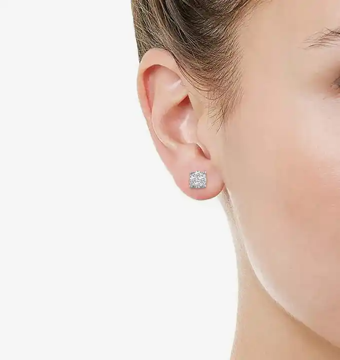 1/4Ct Round Diamond Stud Earrings