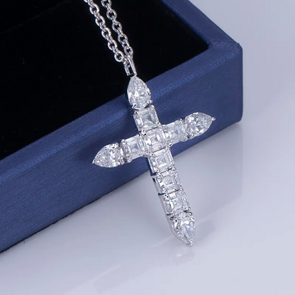 Lab Grown Diamond Cross Necklace