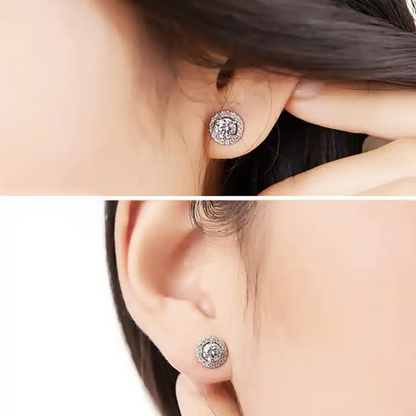 2 ctw Lab Created Diamond Halo Stud Earrings