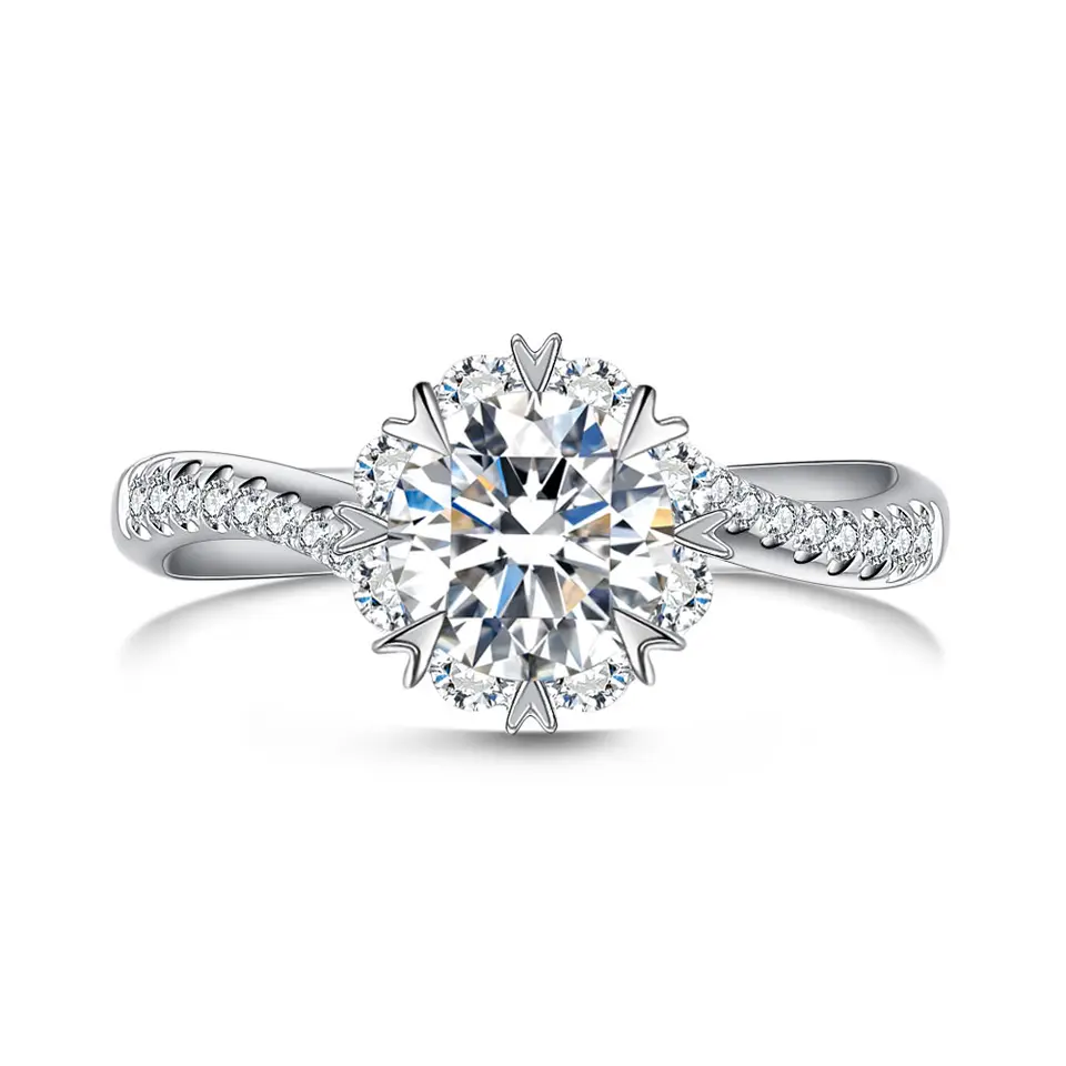 1 ctw Lab Grown Diamond Engagement Ring