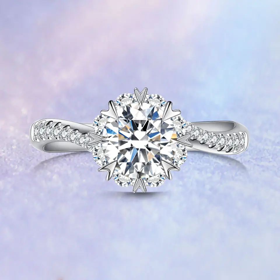 1 ctw Lab Grown Diamond Engagement Ring