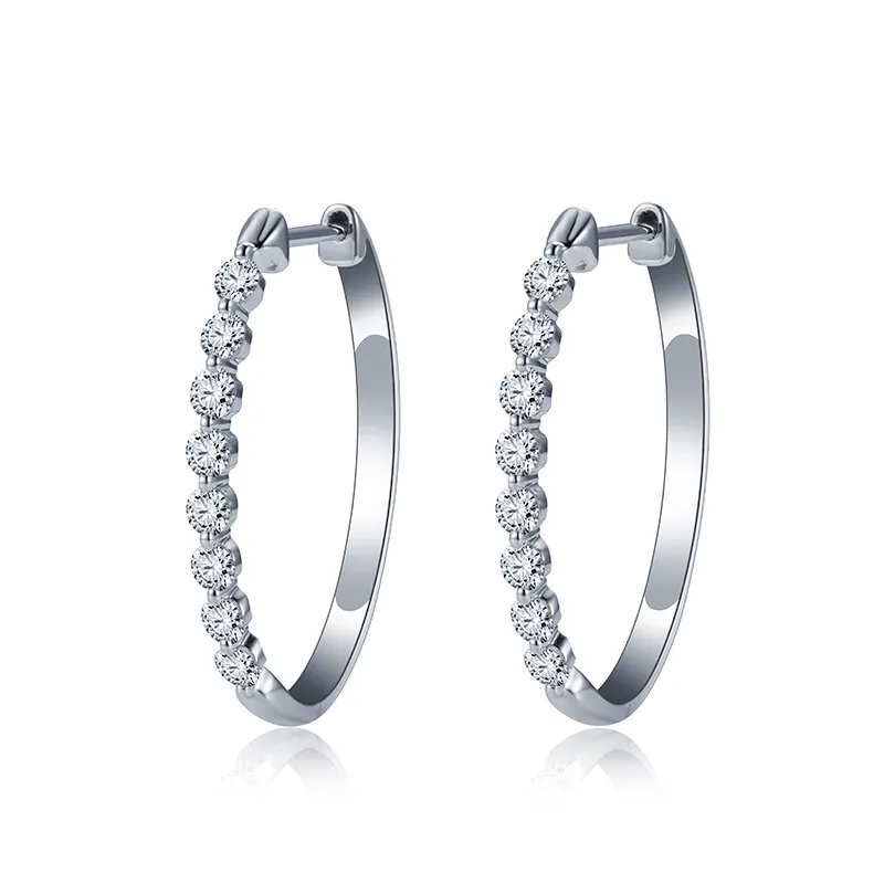 Lab Grown Diamond Hoop Earring