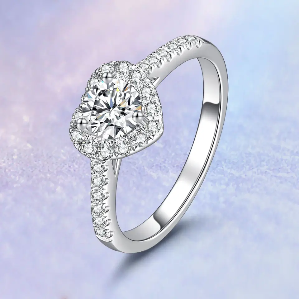 HPHT Lab Grown Diamond Engagement Ring