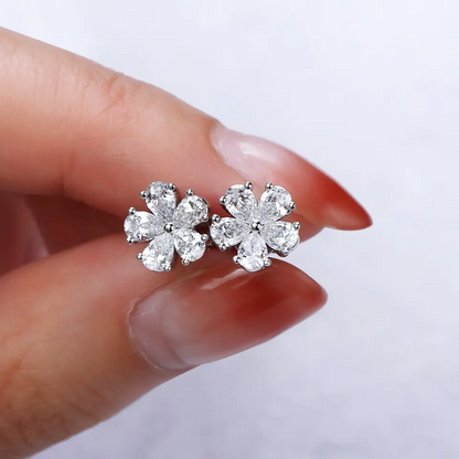 1.19 ctw Flower Lab Grown Diamond Earring