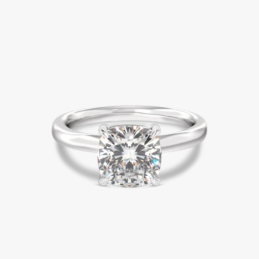 2 ctw Cushion Lab Grown Diamond Solitaire Classic Engagement Ring