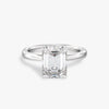 2 ctw Emerald Lab Grown Diamond Solitaire Classic Engagement Ring