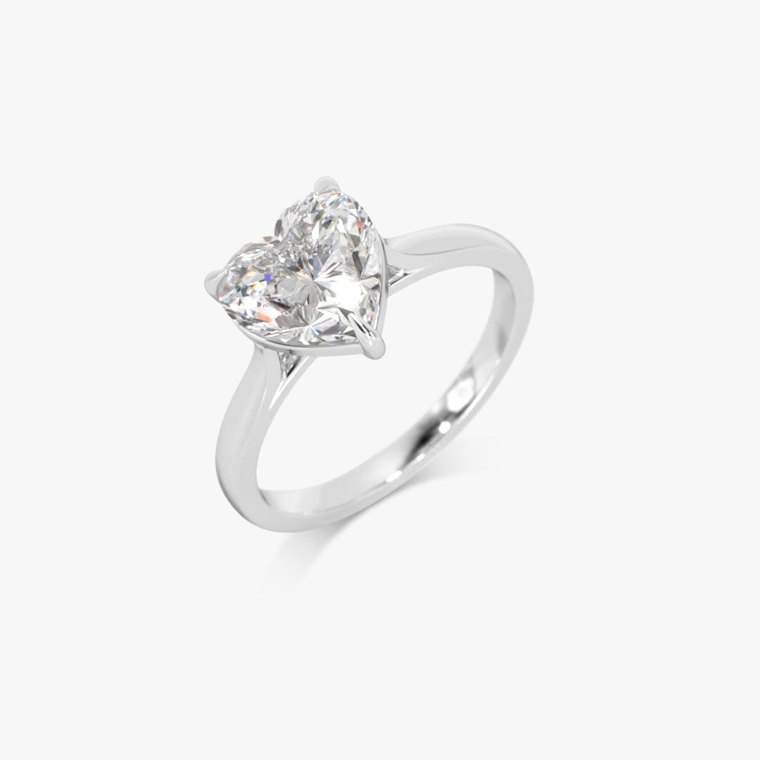 2 ctw Heart Lab Grown Diamond Solitaire Classic Engagement Ring