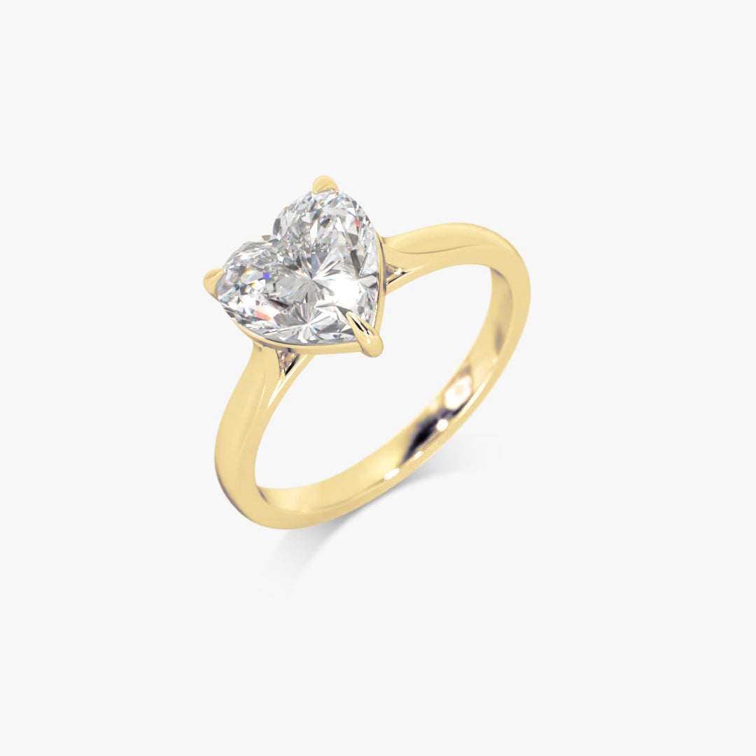 2 ctw Heart Lab Grown Diamond Solitaire Classic Engagement Ring