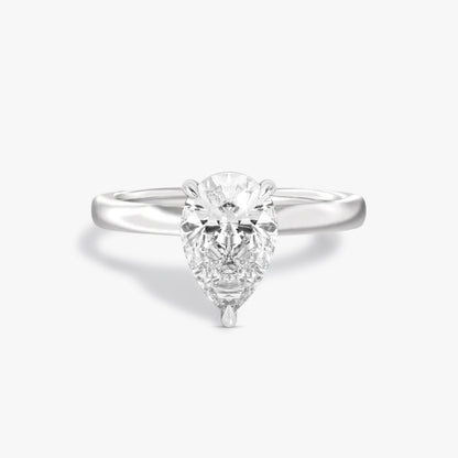 2 ctw Pear Lab Grown Diamond Solitaire Classic Engagement Ring