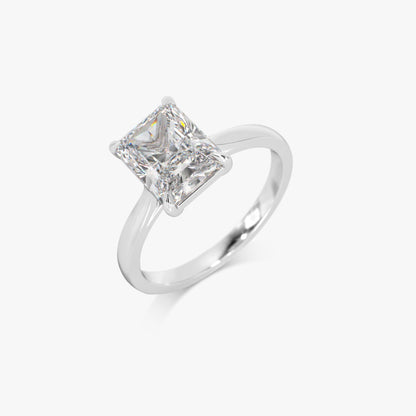 2 ctw Radiant Lab Grown Diamond Solitaire Classic Engagement Ring