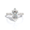 2.5 ctw Marquis Lab Grown Diamond Band Engagement Ring