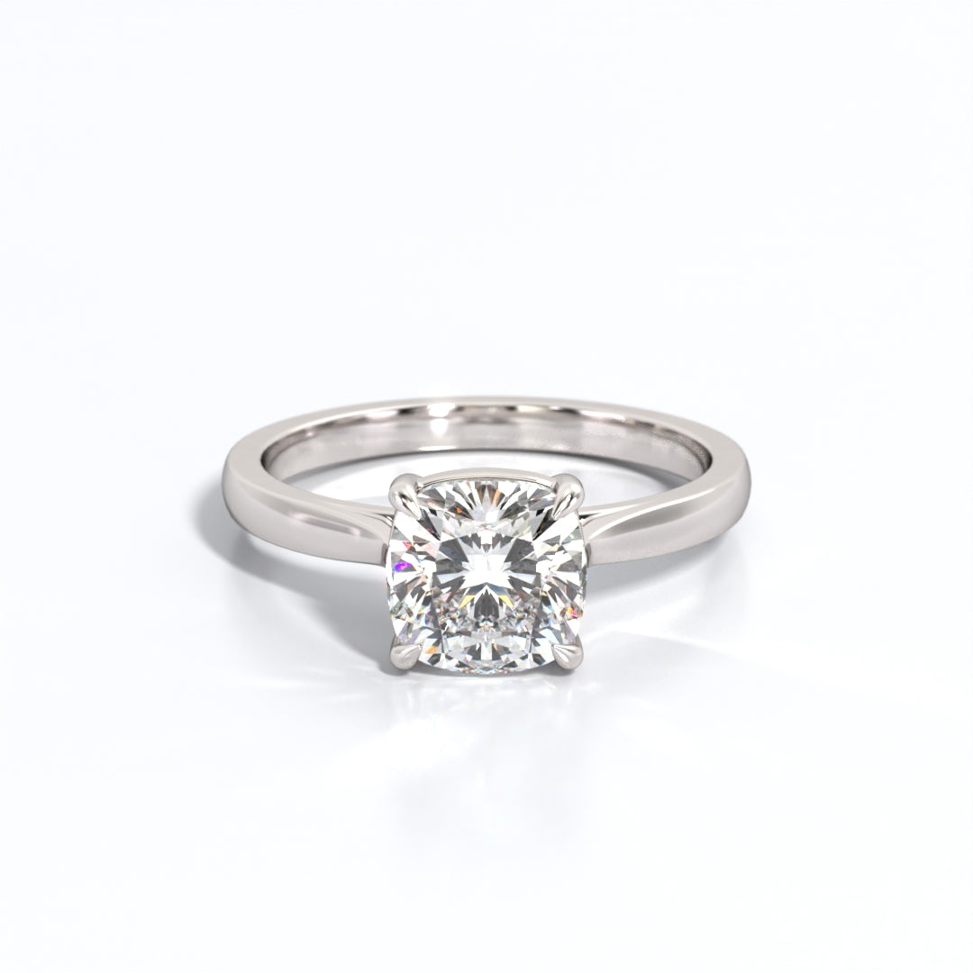 2 ctw Cushion Lab Grown Diamond Solitaire Classic Engagement Ring