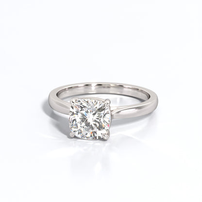 2 ctw Cushion Lab Grown Diamond Solitaire Classic Engagement Ring