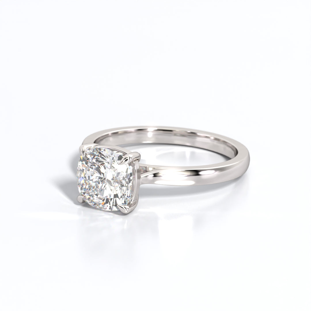 2 ctw Cushion Lab Grown Diamond Solitaire Classic Engagement Ring