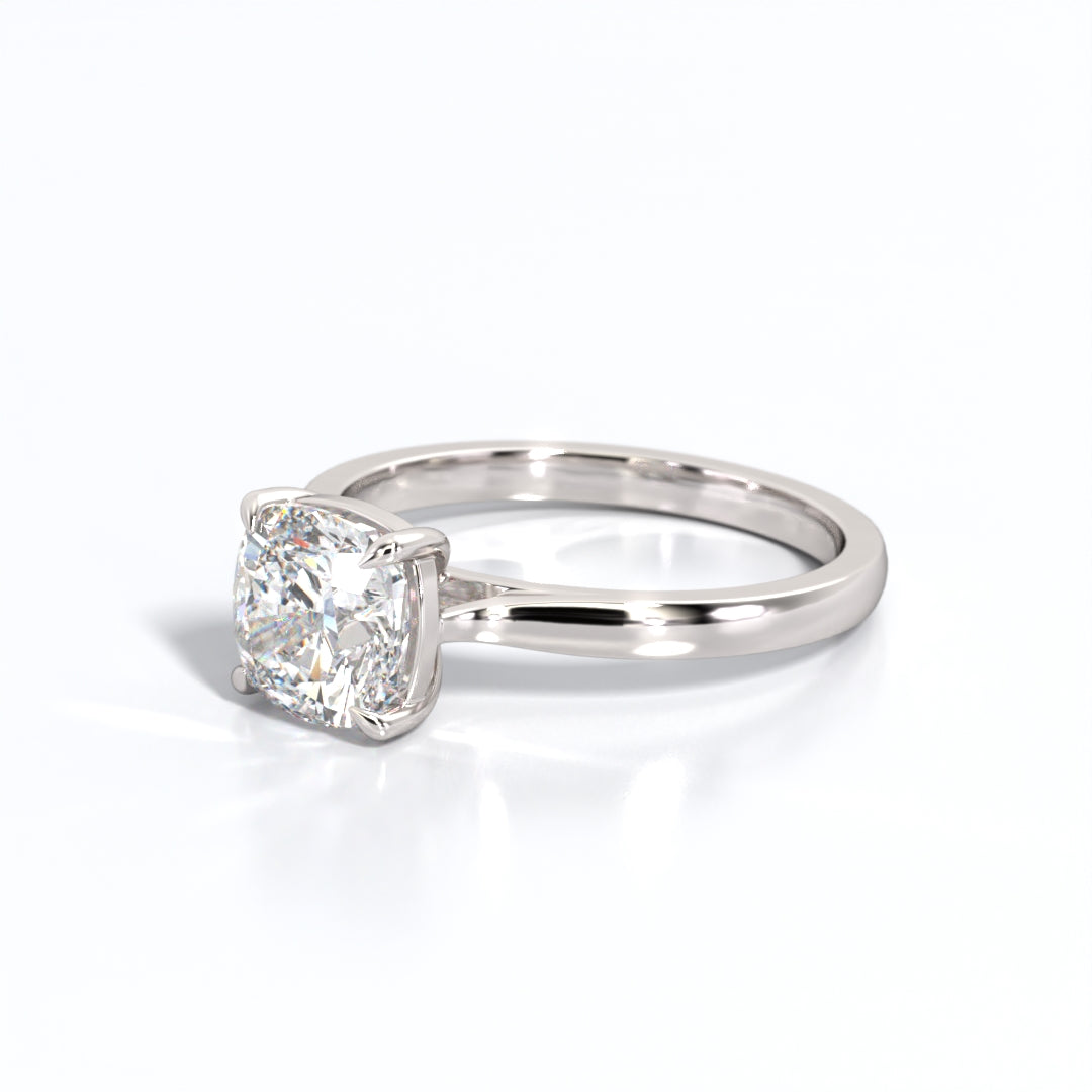 2 ctw Cushion Lab Grown Diamond Solitaire Classic Engagement Ring