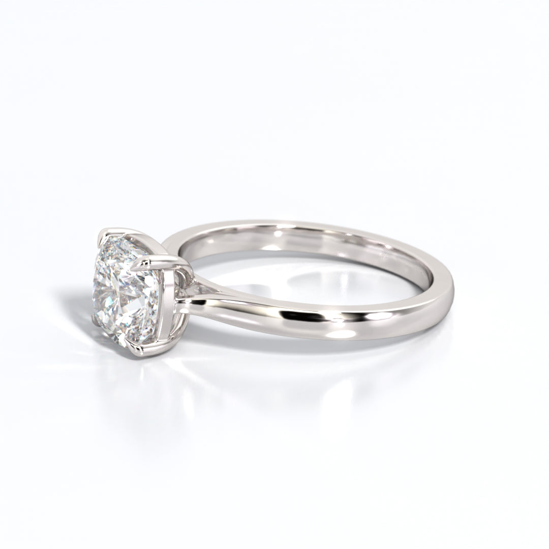 2 ctw Cushion Lab Grown Diamond Solitaire Classic Engagement Ring