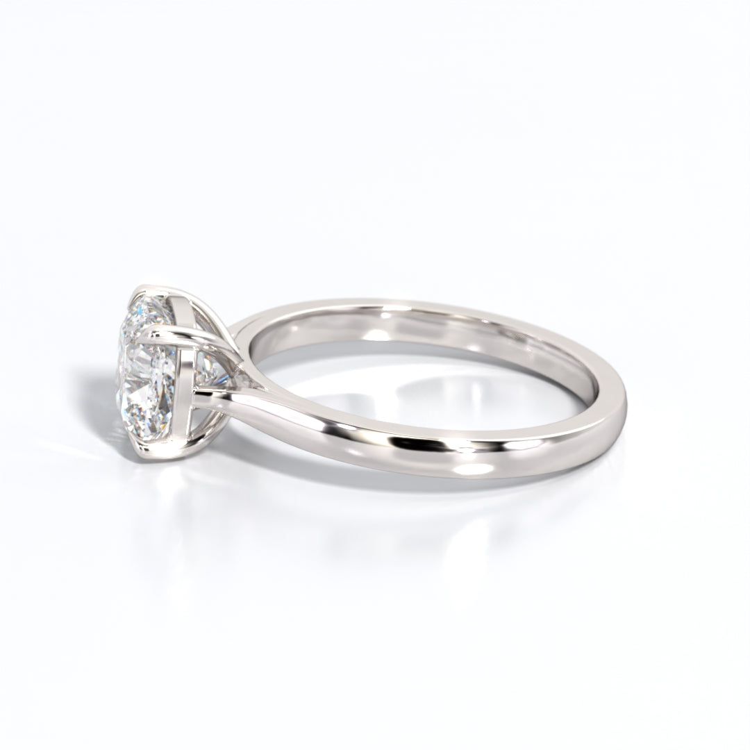 2 ctw Cushion Lab Grown Diamond Solitaire Classic Engagement Ring