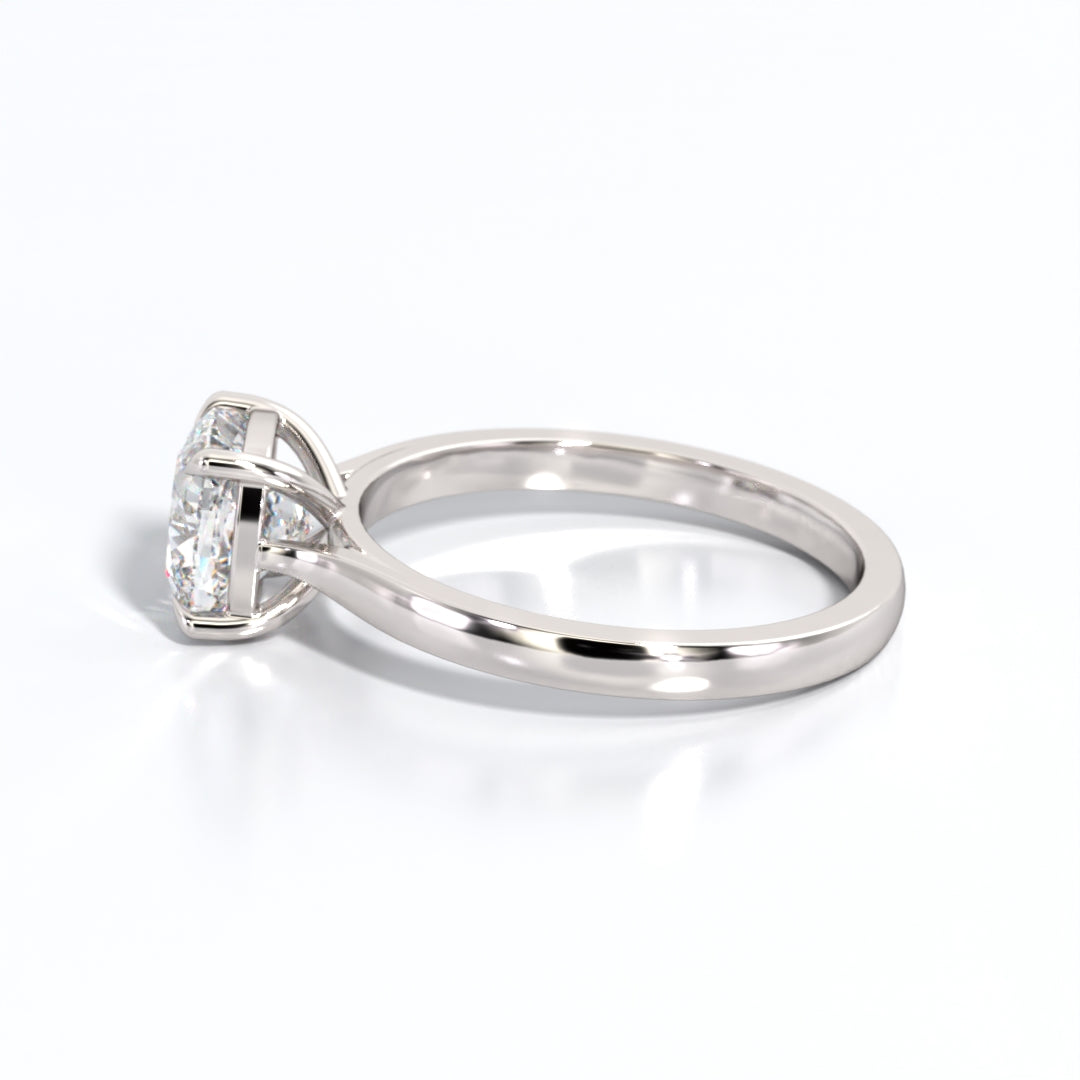 2 ctw Cushion Lab Grown Diamond Solitaire Classic Engagement Ring